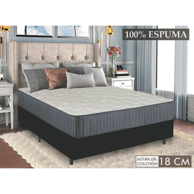 Conjunto sommier DEVILLE 140 x 190 (2 PLAZAS)