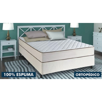 Conjunto sommier ORTOPÉDICO ULTRAPEDIC 110 x 190 (PLAZA Y MEDIA) 