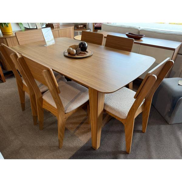 Juego De Living Comedor Vegas Con 6 Sillas
