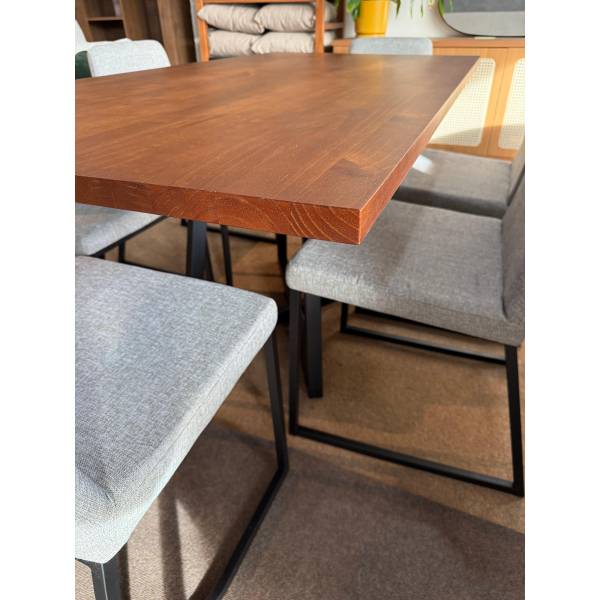 Juego De Comedor Mesa + 6 Sillas Londres Madera Maciza - Imagen 4