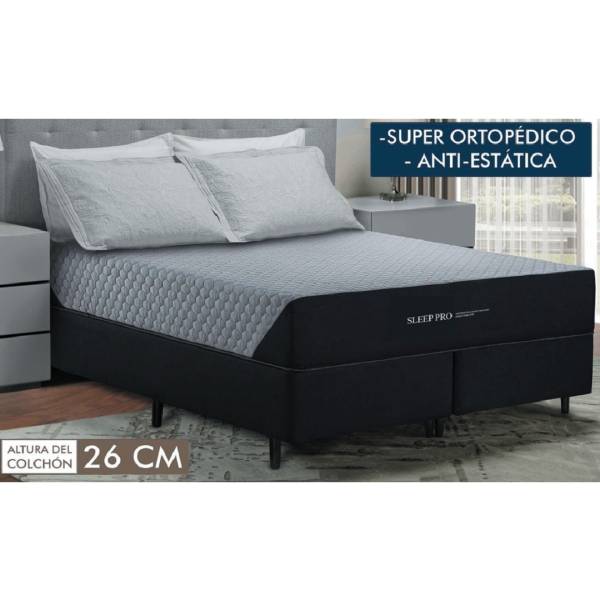 Conjunto Sommier Box Premium Sleep Pro Ortopédico (2 Plazas) - Imagen 2