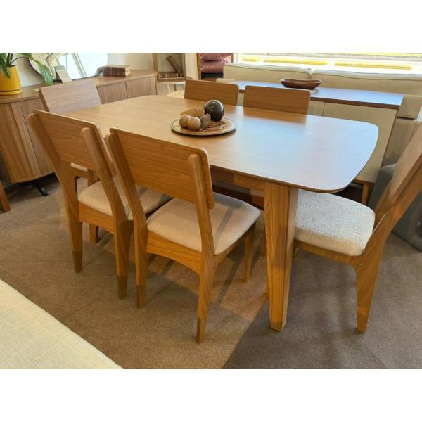 Juego De Living Comedor Vegas Con 6 Sillas - Imagen 2