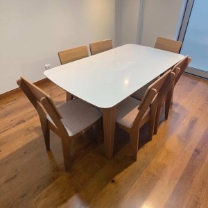 Juego De Living Comedor Vegas Con 6 Sillas
