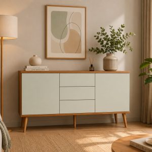 Aparador Buffet Mendoza Mdf Tamburatto De Alta Resistencia
