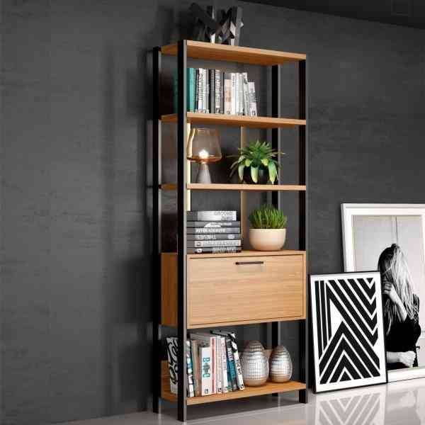 Biblioteca Noruega con puerta 73 Cm
