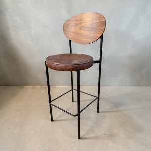 Banqueta Taburete Bannco Alto Baires Estructura En Metal