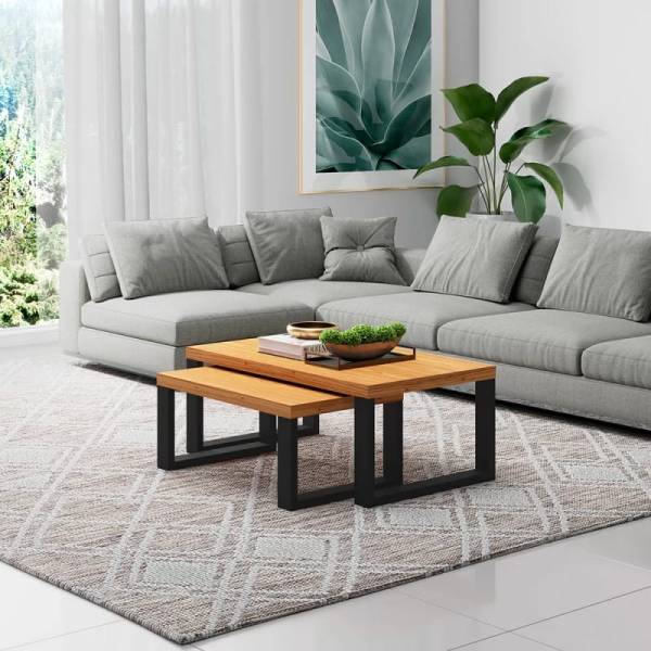 Set de 2 mesas de centro Noruega (Nido) - Preventa