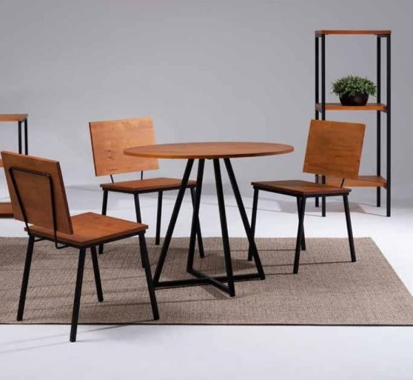 Mesa De Comedor Petra Madera Maciza De Pino Brasil - Imagen 2