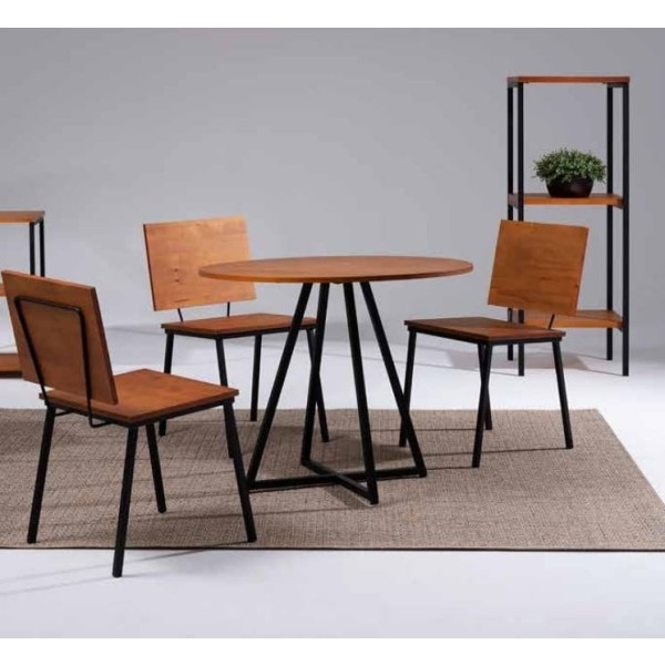 Mesa De Comedor Petra Madera Maciza De Pino Brasil - Imagen 2
