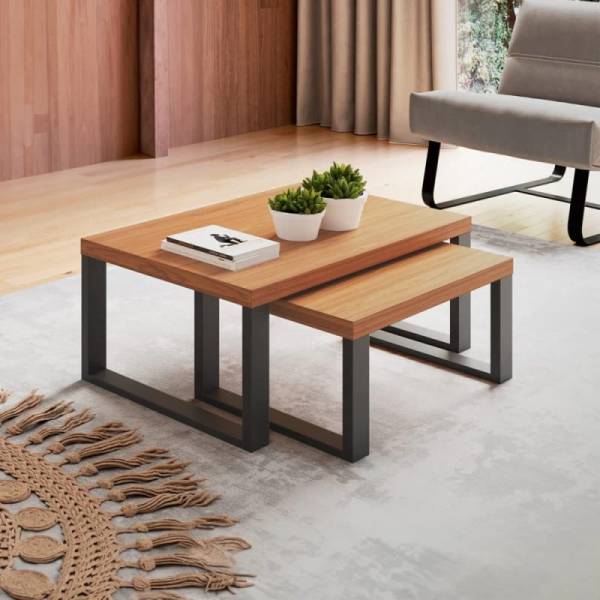 Set de 2 mesas de centro Noruega (Nido) - Preventa - Imagen 2