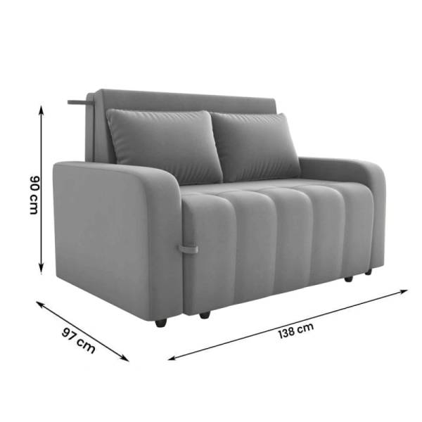 Sofá Cama AMADEO con Baúl - Imagen 3