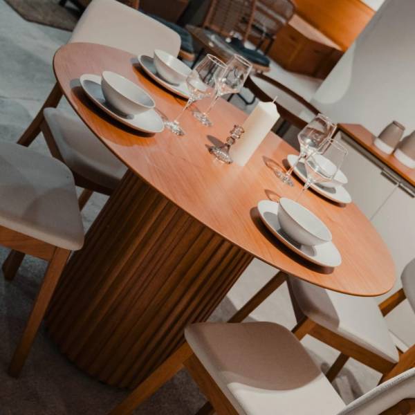 Mesa de comedor BORNEM circular - Imagen 4