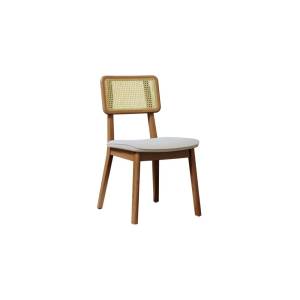 Silla New York fibras naturales bouclé crudo