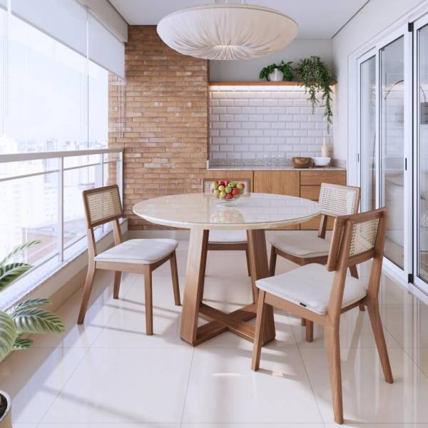Mesa de comedor MONTCLAIR circular MEDIANA - Imagen 4
