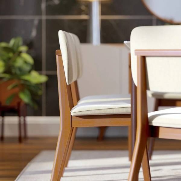 Silla New York classic Lino gris o crudo - Imagen 5