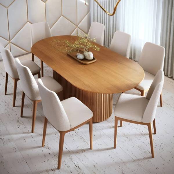 Mesa de comedor BORNEM oval - Imagen 5