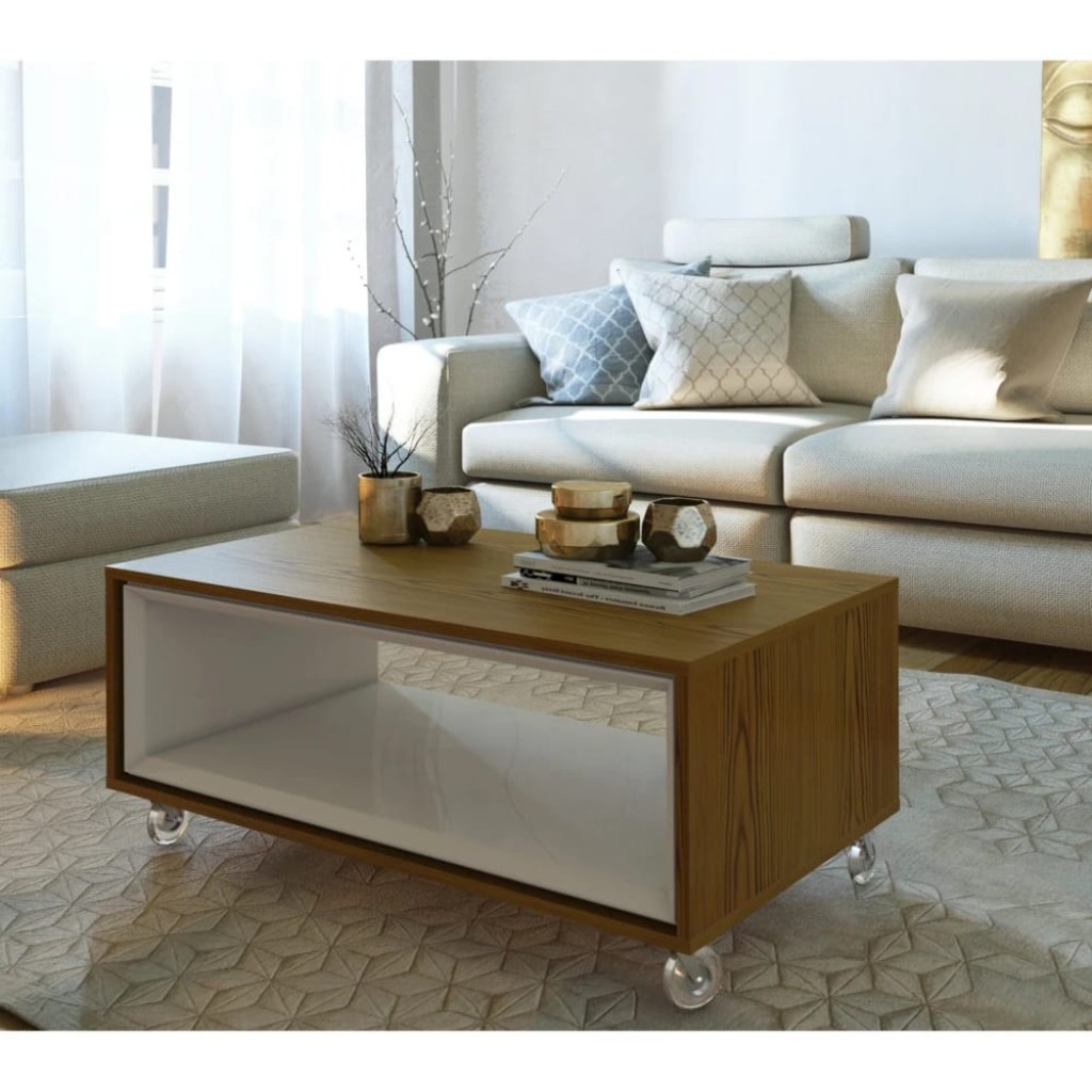 Mesa de centro CLIFTON con ruedas – Gala Amoblamientos