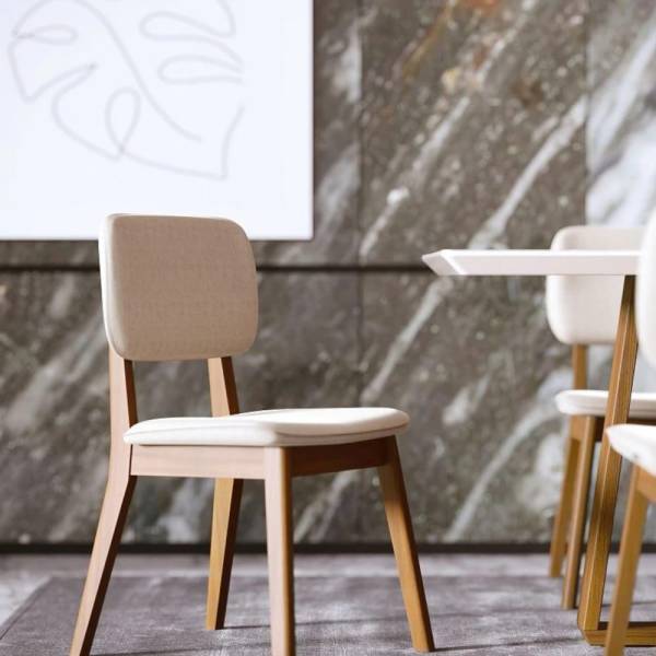Silla New York classic Lino gris o crudo - Imagen 4