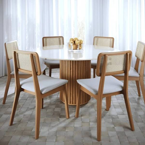 Mesa de comedor BORNEM circular - Imagen 3