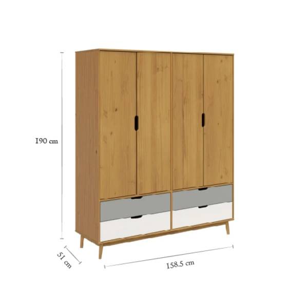Placard línea NÓRDICA 4 puertas batientes - Imagen 9
