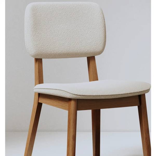 Silla New York classic Bouclé crudo - Imagen 2