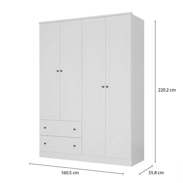 Placard ALICANTE 4 puertas 2 cajones - Imagen 8