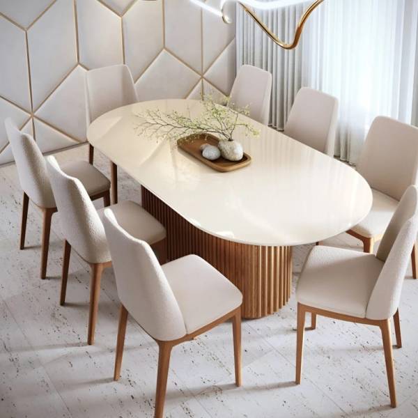 Mesa de comedor BORNEM oval - Imagen 6