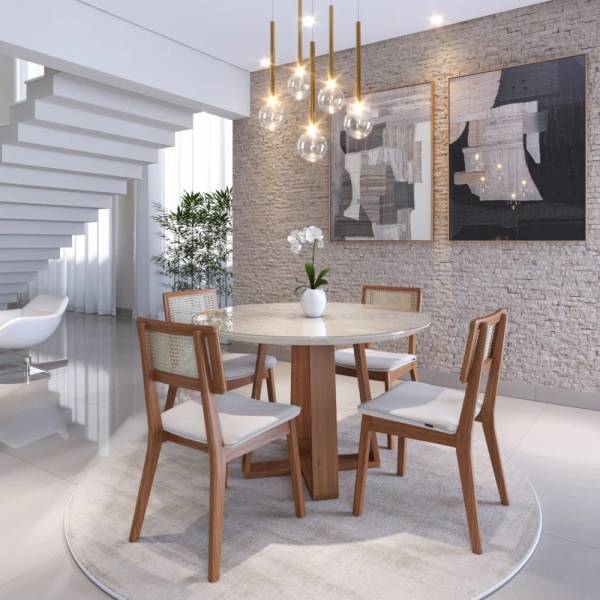 Mesa de comedor MONTCLAIR circular MEDIANA - Imagen 3