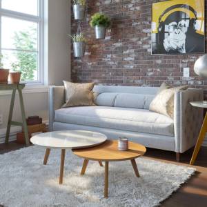 Set de 2 mesas de centro HARLEM