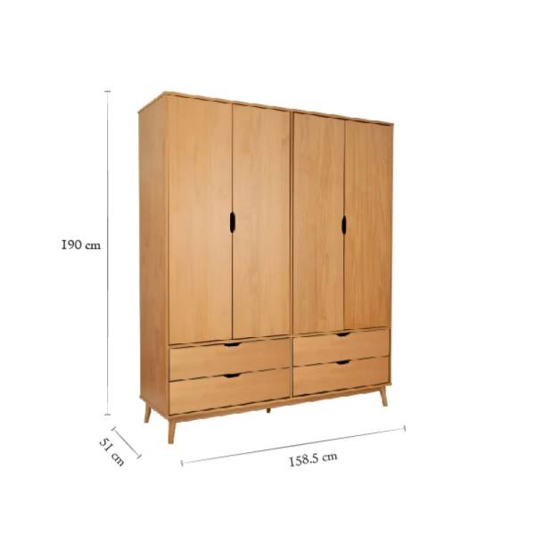 Placard línea NÓRDICA 4 puertas batientes - Imagen 4