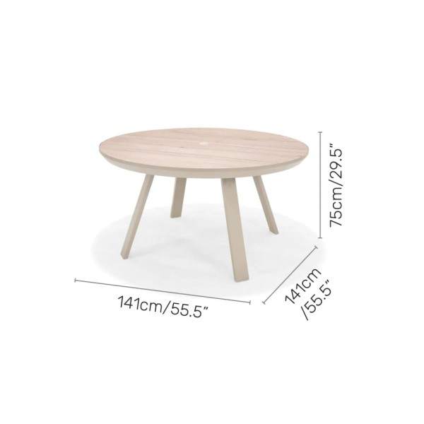 Mesa de comedor Saint Tropez 141 cm diámetro - Imagen 4