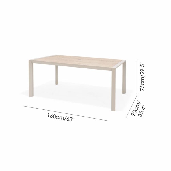 Mesa de comedor Saint Tropez 90 x 160 - Imagen 10