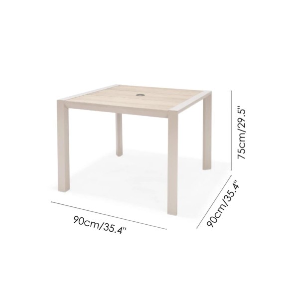 Mesa de comedor Saint Tropez 90 x 90 - Imagen 11