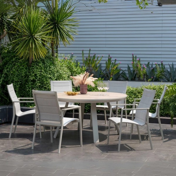 Comedor Saint Tropez circular grande + 6 sillas - Imagen 5