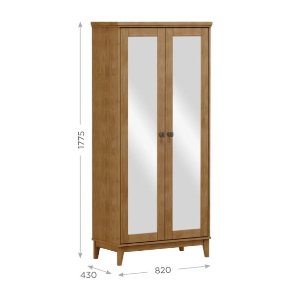Placard PRYA 2 Puertas con espejo - Imagen 3