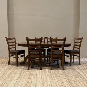 Comedor extensible OXFORD con 6 sillas