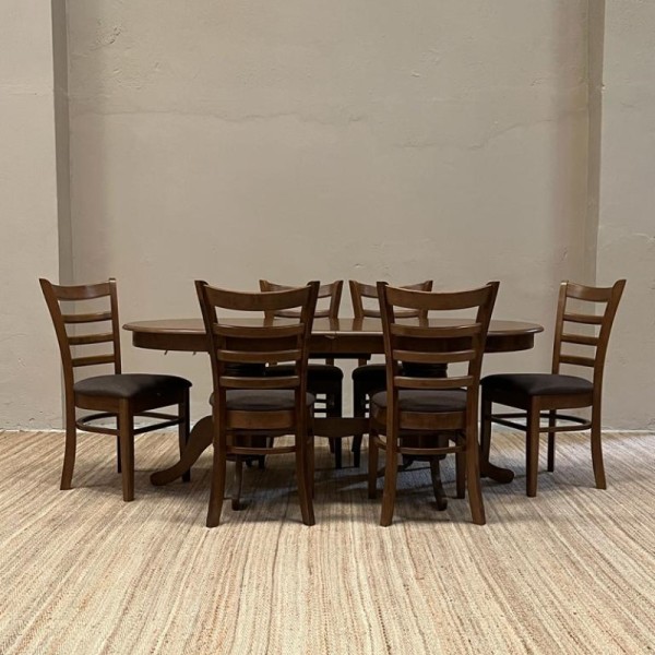 Comedor extensible OXFORD con 6 sillas