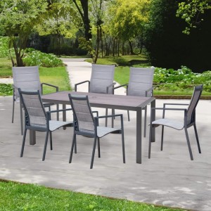 Comedor Saint Tropez rectangular + 6 sillas