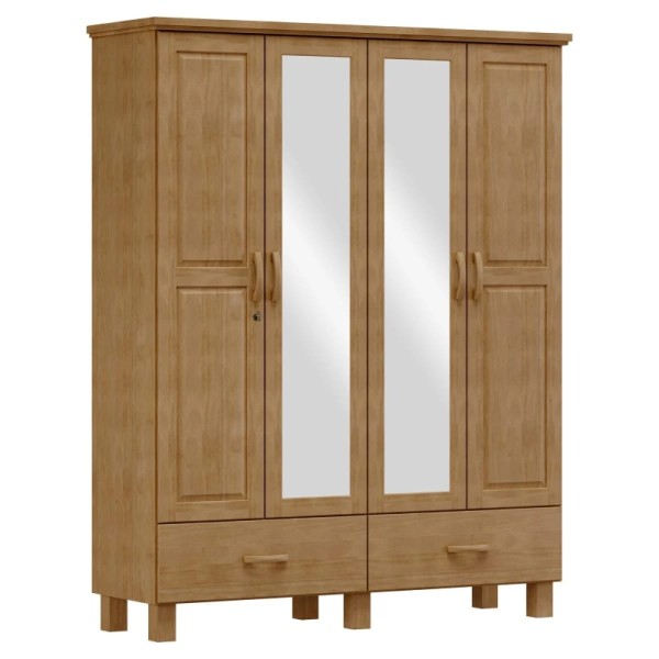 Placard BRONCE 4 Puertas 2 cajones