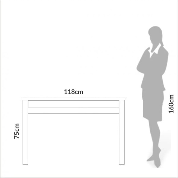 Escritorio Mesa De Trabajo Con Cajón Noruega - Imagen 5