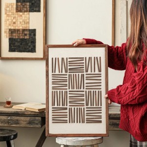 Cuadros decorativos en madera maciza (rectangulares)