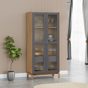 Cristalero 2 puertas + cajón MENORCA