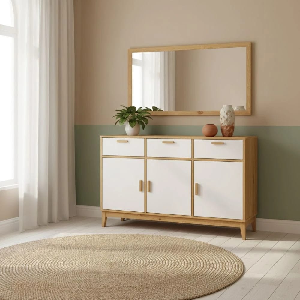 Aparador bajo en madera maciza GRECIA