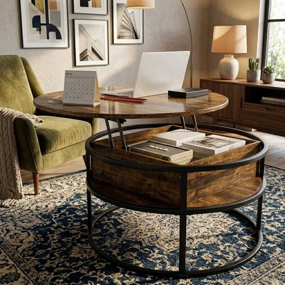 Mesa de centro elevable